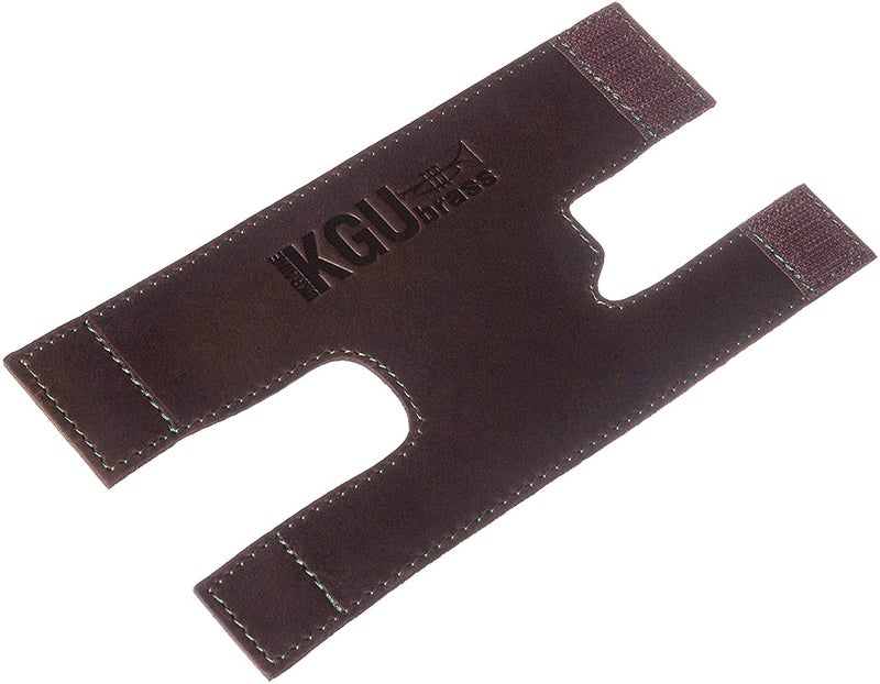 KGUBrass Trumpet valve guard by KGUBrass is the leather trumpet valve protector made of luxurious mild and thick material; use as protection from corrosion, scratches and stains (Brown (Green thread)) - Image 2
